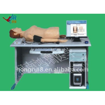 Intelligent digital network physical examination tutoring system, examination system (heart and lung double auscultation, abdom